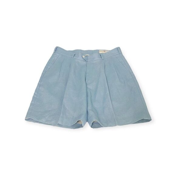 Fairway & Greene Other - Fairway & Geene Golf Shorts Linen Blue Pleated High Rise Lightweight Mens 36